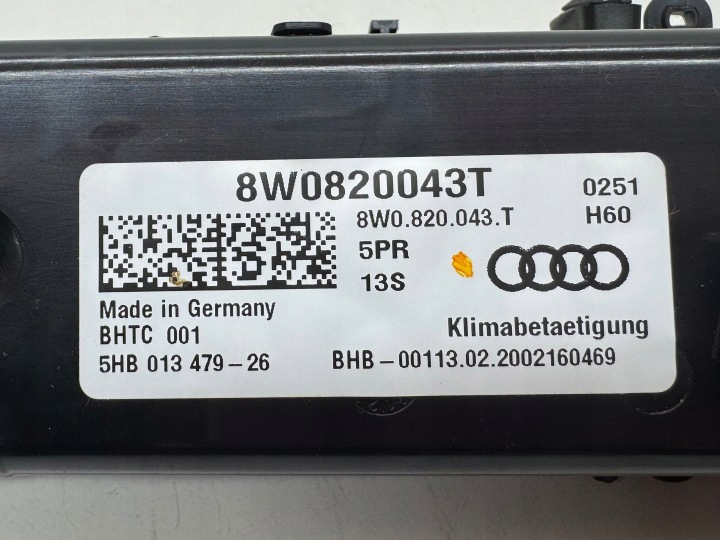 AUDI A5 2018 PANNEAU CLIMATISATION