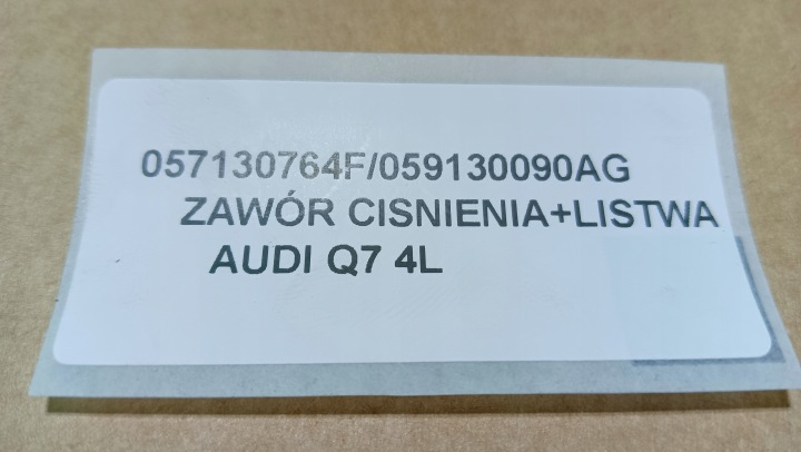 AUDI Q7 4L 3.0 TDI MOULURE INJECTION 059130090AG CAPTEUR 057130764F 233KM