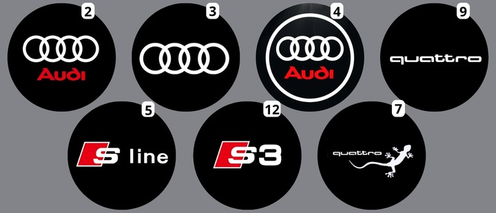 AUDI DIODO LUMINOSO LED LOGOTIPO PROYECTOR - A3 A4 A5 A6 A8 Q3 Q5 Q7 <--- ALTO CALIDAD 