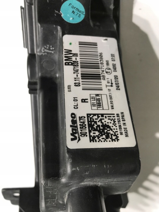 PHARES ANTIBROUILLARD FJD DROIT AVANT BMW I3 LCI LIFT 7471838-06