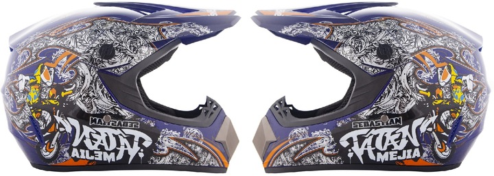 CASCO CROSSOWY LEKKI ENDURO QUAD XS +GOGLE+REKAWICE 