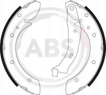 SABOTS DE FREIN À TAMBOUR DE FREIN A.B.S. 9028 photo 2 - milautoparts-fr.ukrlive.com