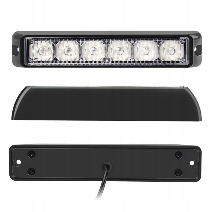 4X PHARES AMPOULES D'AVERTISSEMENT LED 12V REMORQUE AIDE ROUTIÈRE BARRE LED STROBOSCOPE