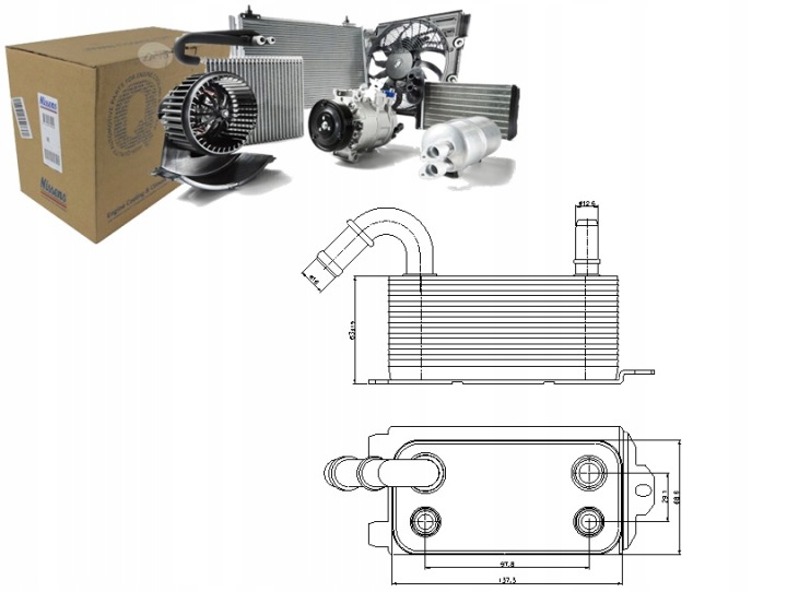 RADIATEUR HUILES AUTOMATIQUE TRANSMISSION
