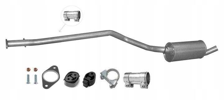 FORD TOURNEO CONNECT 1.8 TDI/TDCI 55-66KW (2004-2006) SWB SILENCER CENTRAL photo 4 - milautoparts-fr.ukrlive.com