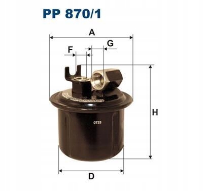 FILTRO COMBUSTIBLES HONDA PP870/1 