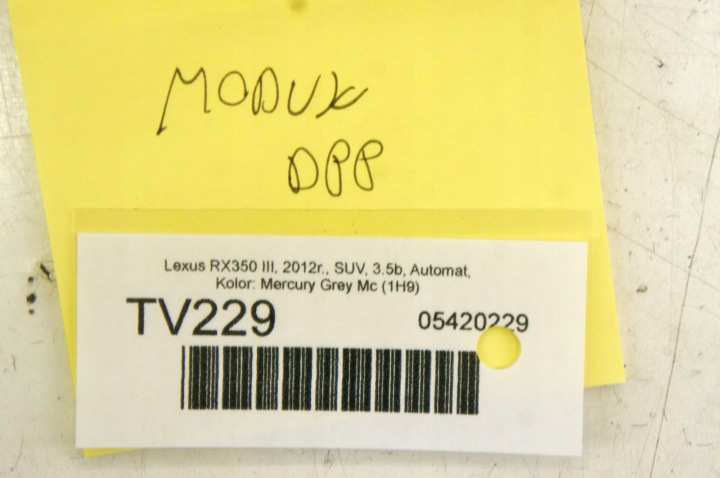 TV229 LEXUS RX III MODULE PORTES DROIT AVANT 89430-48060 AR