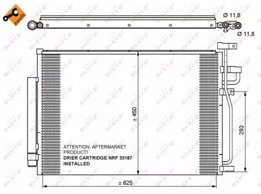35775 NRF RADIATEUR CLIMATISATION OPEL