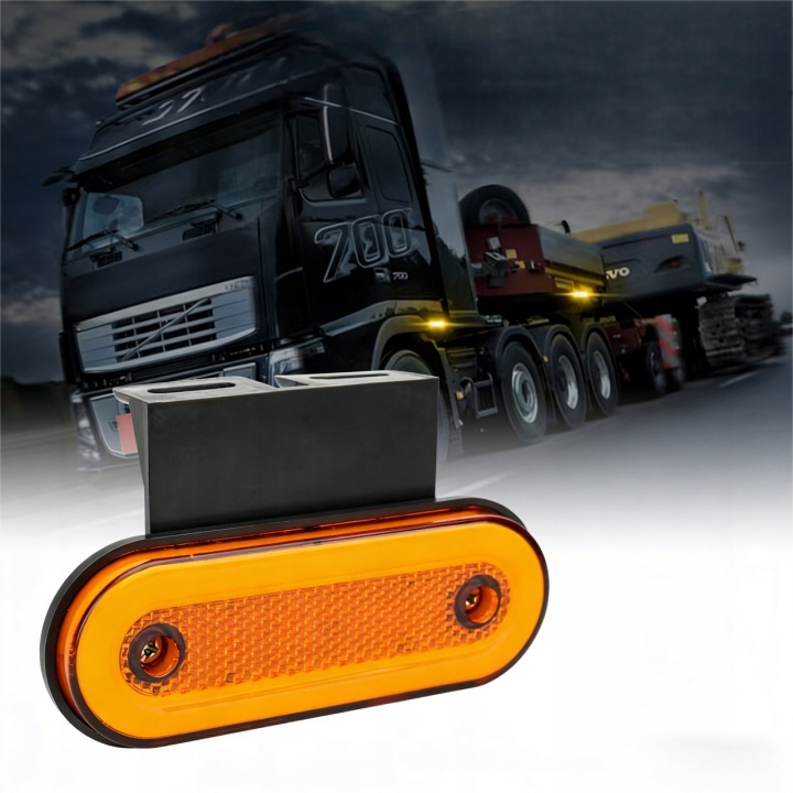 PHARE CONTOUR LED POMARANCZOWA 10 PCS 10-30 V
