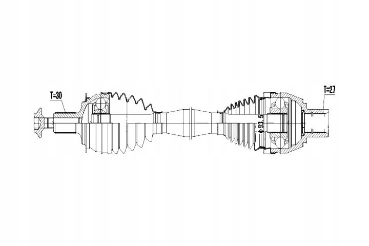 DEMI-ARBRE MENÉE MERCEDES W176 A160/A180 12-,