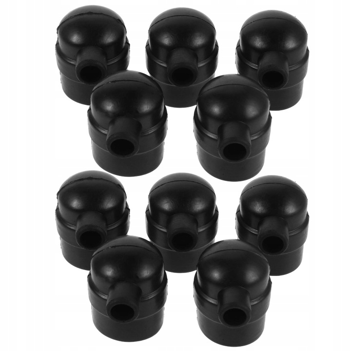 10 PCS UNIVERSELLE NOIRE REVÊTEMENT PROTECTRICE SUR BOUTON DÉMARREUR
