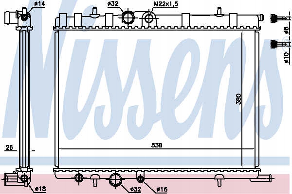 RADIATEUR EAU NISSENS 63502A