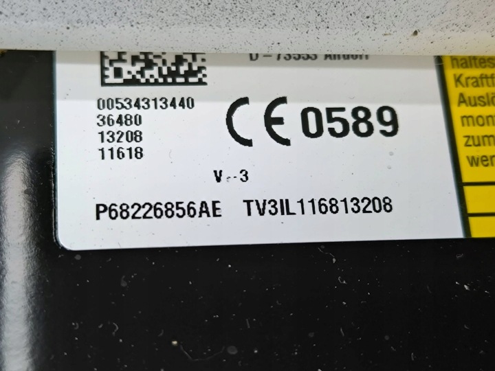 TABLEAU DE BORD AVANT CHRYSLER PACIFICA 5RL04TRMAA