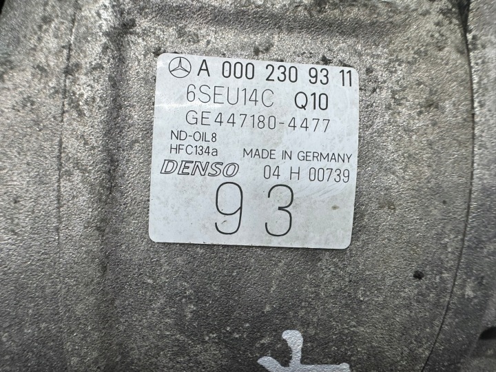 COMPRESSEUR DE CLIMATISATION A0002309311 MERCEDES SLK 200 II R171 1.8 04-11
