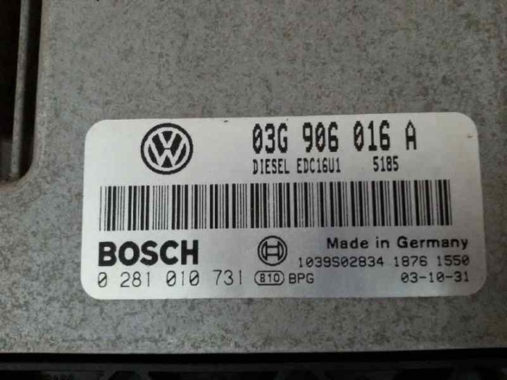 ORDINATEUR MOTEUR 2.0 TDI VW GOLF 5 V 03G906016ET