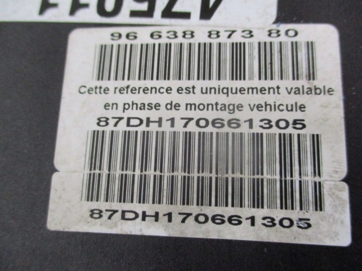 PEUGEOT 407 1.6HDI POMPE ABS 9662005180 0265235271 0265950658