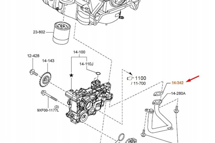 JOINT D'ÉTANCHÉITÉ TUYAUX HUILEUSE MAZDA CX-5 MK2 NEUF ORIGINALE S55014248