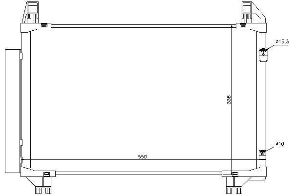 CONDENSATEUR DU CLIMATISEUR TOYOTA YARIS 1.0/1.5 08.05- photo 2 - milautoparts-fr.ukrlive.com