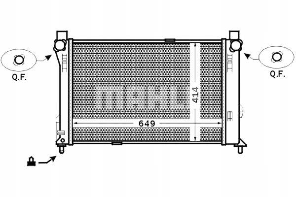 MAHLE RADUADOR DEL MOTOR DE AGUA MERCEDES C T-MODEL S203 C W203 2.7D 