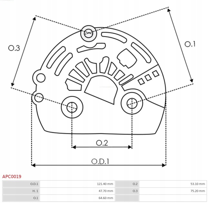 AS-PL APC0019 COUVERCLE PROTECTRICE ALTERNATEUR