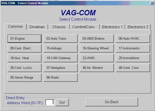 MÓDULO DIAGNOSTYKI VAG | VW AUDI SEAT SKODA 1989-04 