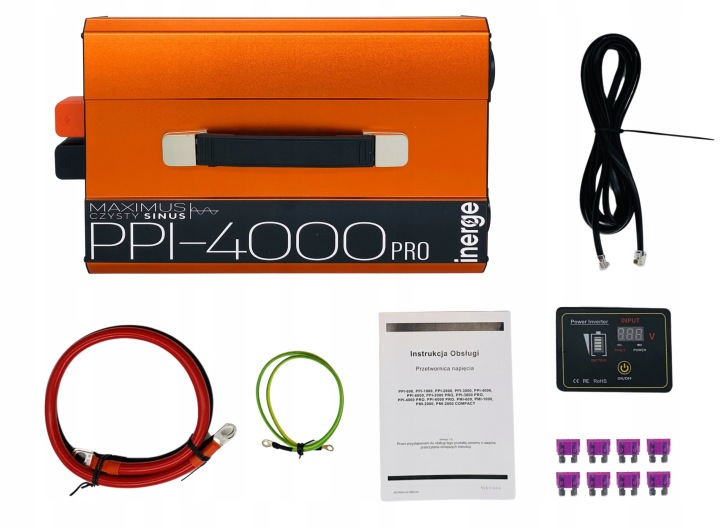 CONVERTISSEUR TENSION MAXIMUS PRO 12V 230V 4000VA 2000W PROPRE SINUS TÉLÉCOMMANDE