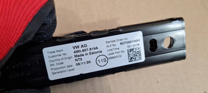 A6 C8 4K MÉCANISME RÉGULATEUR RÉGLAGES COURROIE 24R 4M0857819A A4 B9 8W Q7 S5 Q8