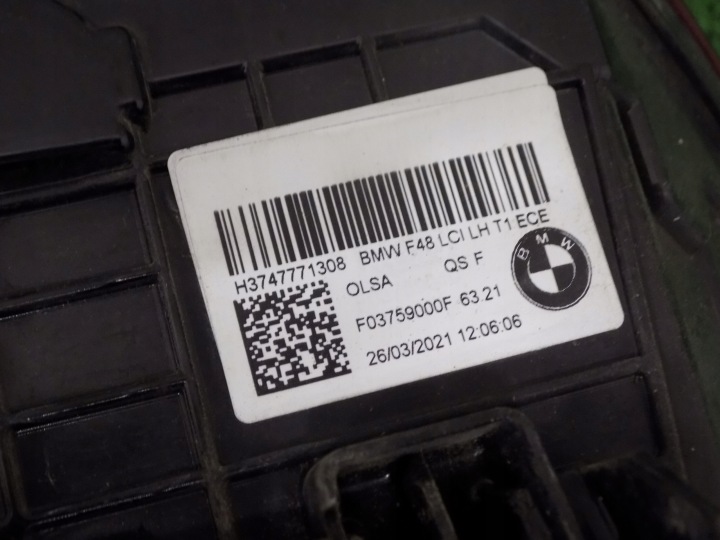 BMW F48 PHARE ARRIÈRE DROITE GAUCHE LCI 7477714 7477713