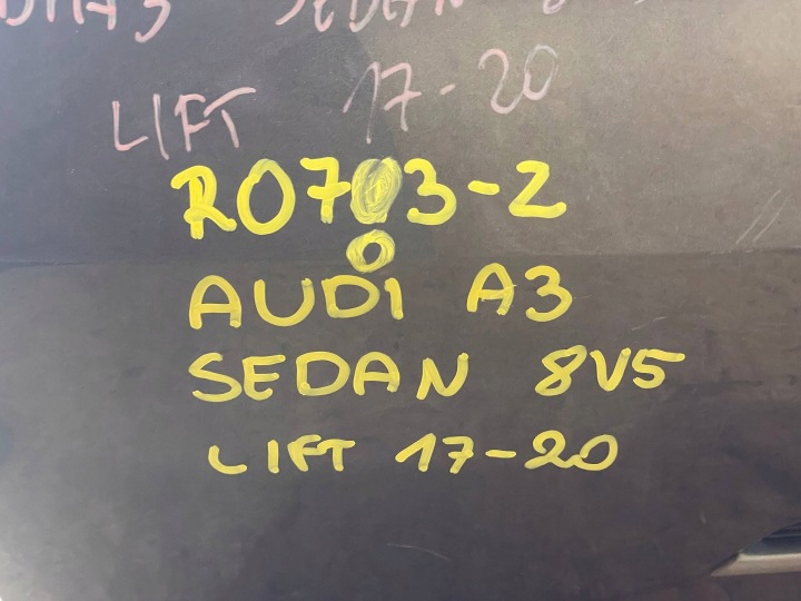 AUDI A3 III 3 8V5 12-16 BERLINE PARE-CHOCS ARRIÈRE ARRIÈRE
