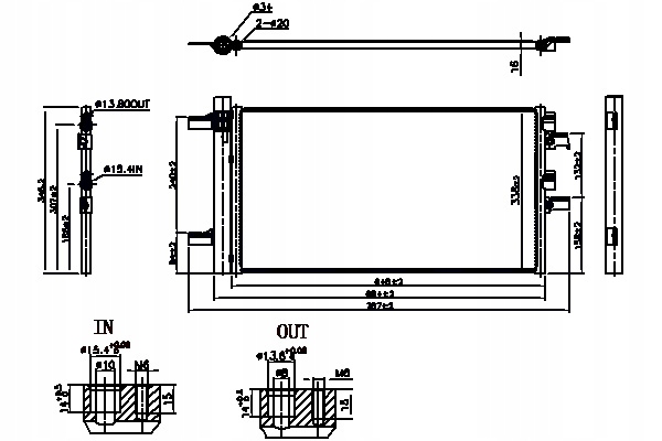 NISSENS CONDENSADOR DE ACONDICIONADOR BMW 2 F45 X1 F48 2 PIEZAS F39 MINI 