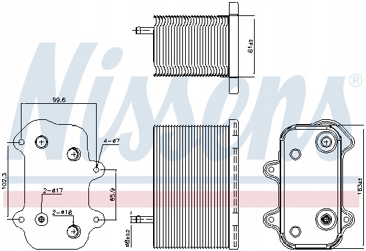 RADIATEUR HUILES PORSCHE 911 (95-), BOXTER (96-) NIS