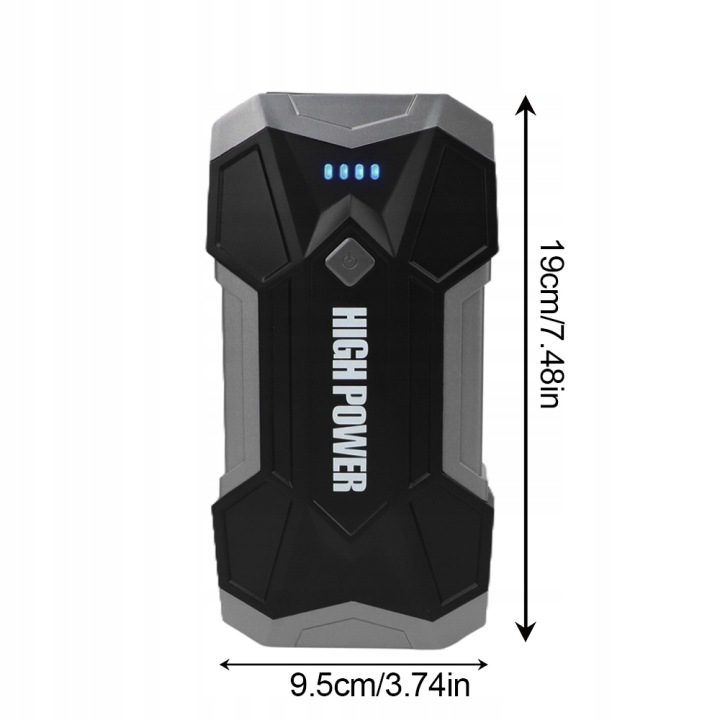 AWARYJNY DÉMARREUR AUTOMOBILE 4000A 18W LED POWER BANK 10000MAH PORTABLE