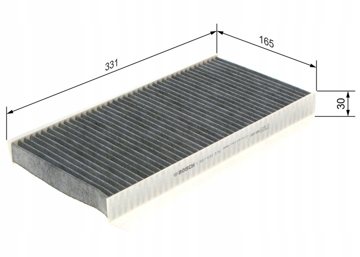 BOSCH 1 987 432 376 FILTR, VENTILACIÓN PRZESTRZENI PASAZERSKIEJ 