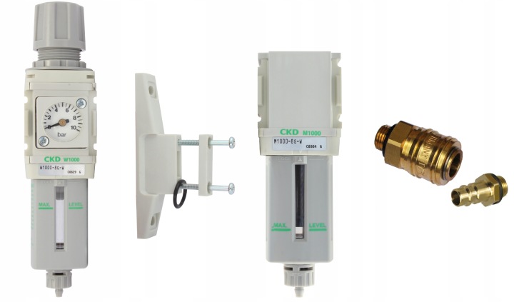 FILTRES LAKIERNICZE CKD W1000 M1000 1/4″ FIXATION CONNECTEURS KIT