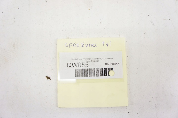 QW054+ SKODA FABIA IV 21- 1.0I RESSORTS ARRIÈRE ARRIÈRE ENSEMBLE 2Q0511121CJ