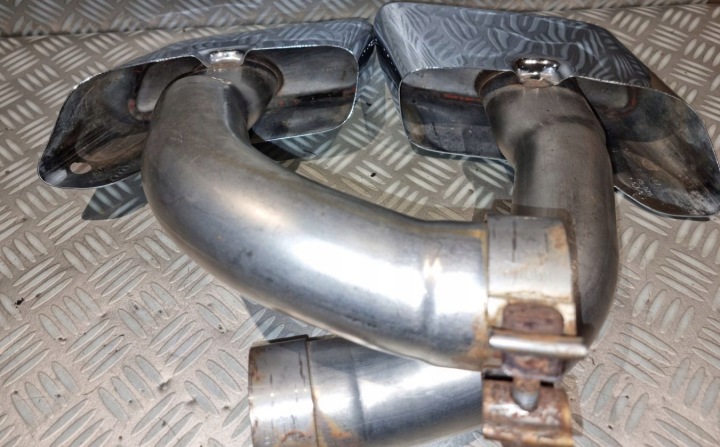 AUDI Q7 4M 3.0 TDI EMBOUTS SILENCIEUX CHROME ÉCHAPPEMENT 4M0253681J 4M0253682J JEU