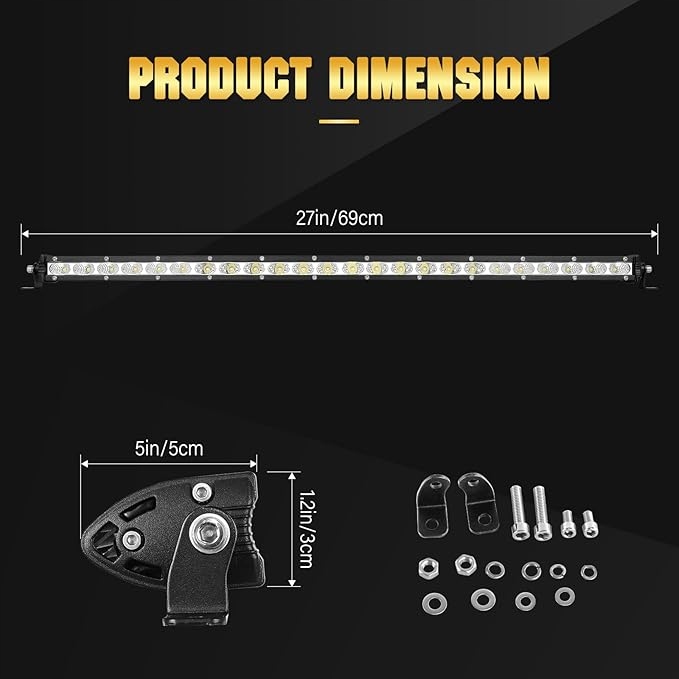 MOULURE SWIETLNA LED VERS AUTOMOBILES 33CM 60W /G