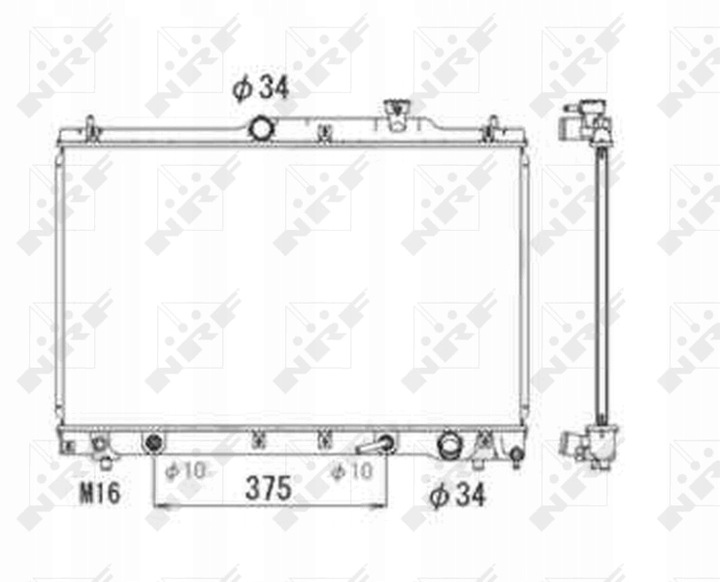 RADIATEUR EAUX TOYOTA PREVIA 00- 53705 NRF photo 2 - milautoparts-fr.ukrlive.com