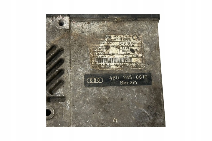 CHAUFFAGE DE STATIONNEMENT (WEBASTO) AUDI A6 S6 C5 4B 4B0265081F