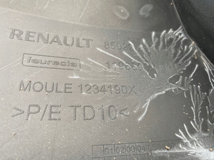 RENAULT CLIO IV HAYON 12-16 PARE-CHOCS ARRIÈRE ARRIÈRE SANS PDC