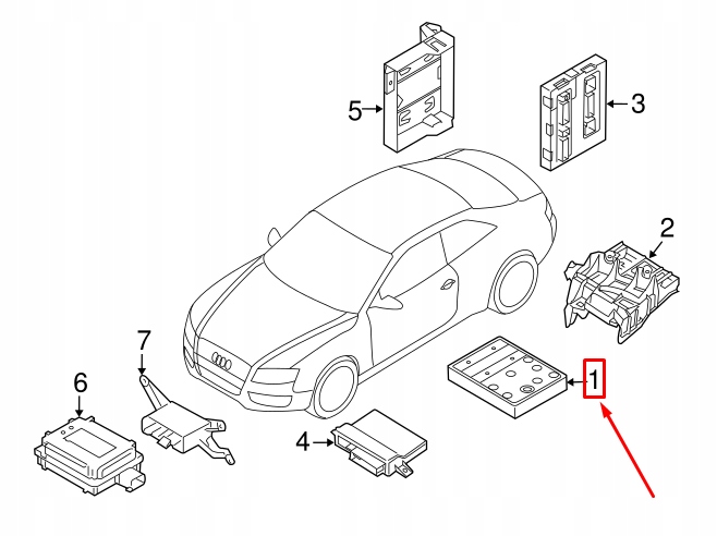 AUDI A4 B8 MODULE DIRECTEUR PCM 8K0907063BE ORIGINAL