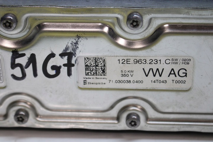 AUDI A3 GOLF 7 ÉCHANGEUR DE CHALEUR HYBRID 12E963231C 12E 963 231 C 5Q0819565A