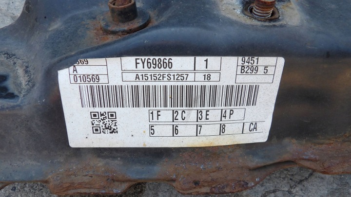 FORD FIESTA MK7 1.0 2015 CHÂSSIS BERCEAU MOTEUR AVANT POUTRE