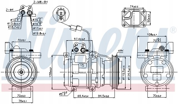 COMPRESOR DE ACONDICIONADOR HYUNDAI ELANTRA 00-/LANTRA 