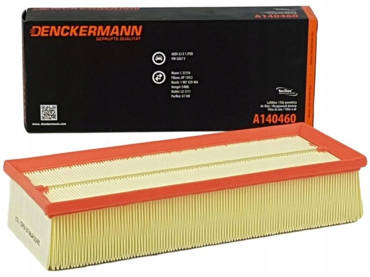 FILTRO AIRE VW AUDI SKODA TDI 04- A140460/DEC DENCKERMANN 