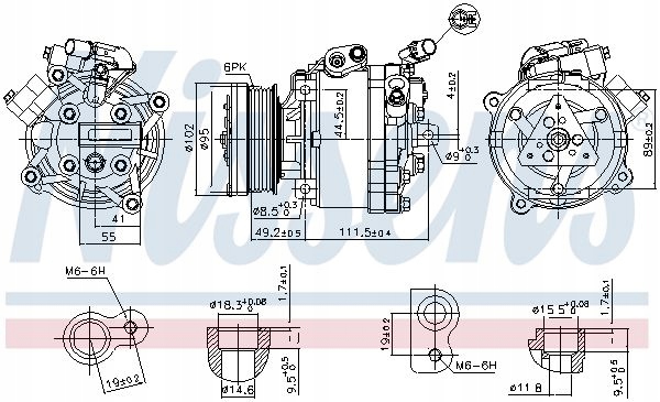 COMPRESOR DE ACONDICIONADOR MITSUBISHI 