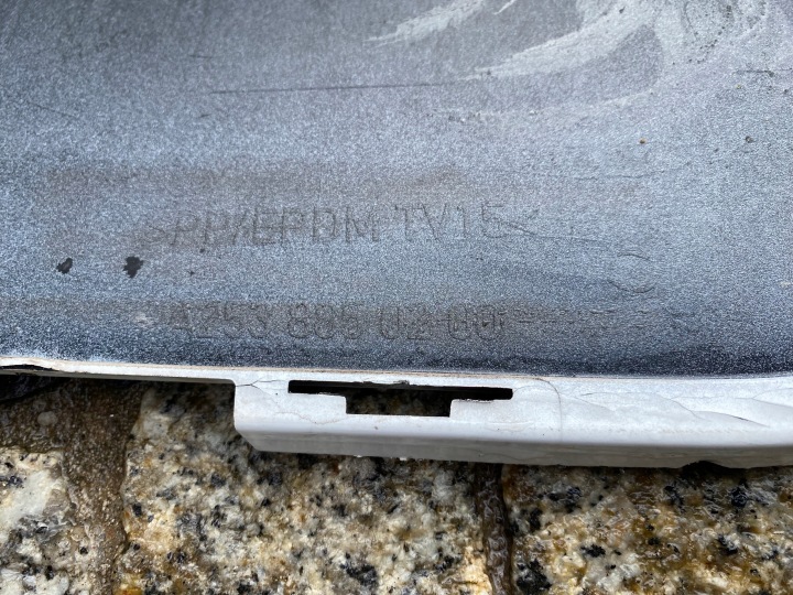 MERCEDES 253 GLC AMG PARE-CHOCS CHROME ARRIÈRE 2538850200 ORIGINAL