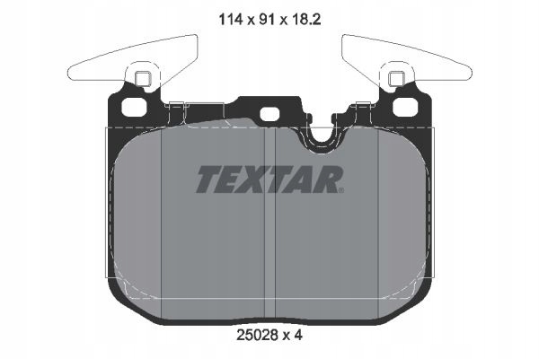 TEXTAR 2502801 ZAPATAS DE FRENADO 