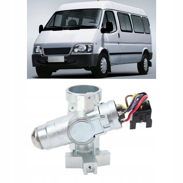 INTERRUPTEUR ALLUMAGE AVEC CHÂSSIS 1053774 AVEC 2 CLÉS VERS FORD TRANSIT MK3 MK4