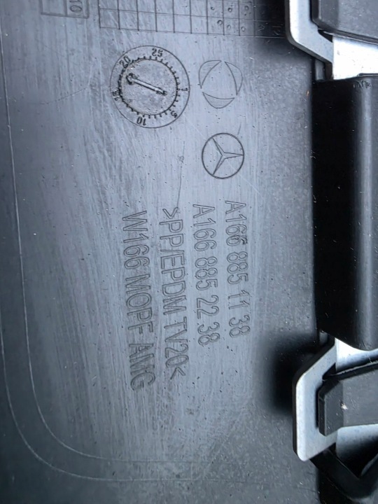 MERCEDES GLE W166 AMG DIFFUSEUR DOUBLURE PARE-CHOCS CHROME A1668851138